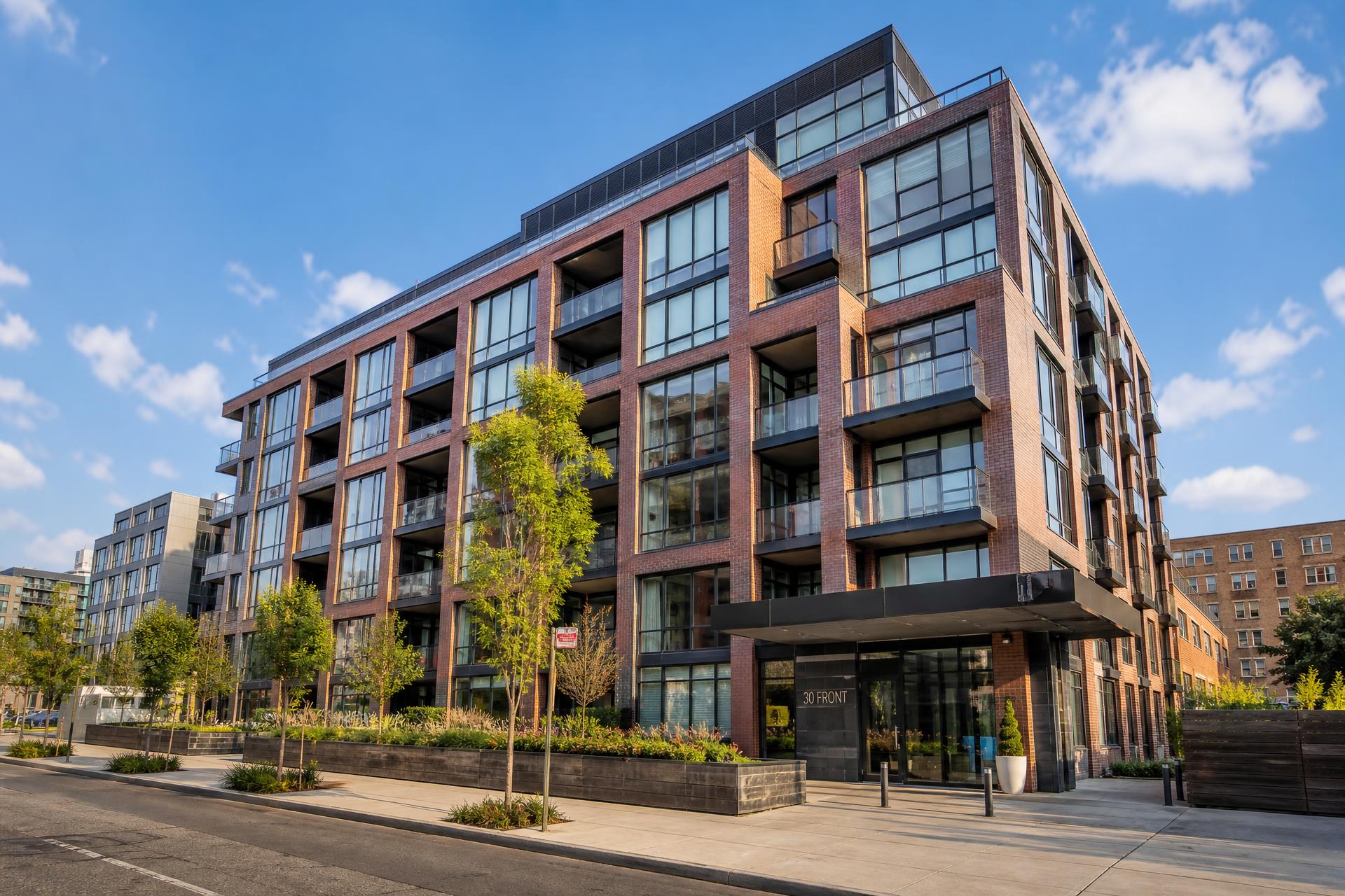 Modern Brooklyn residential apartment building